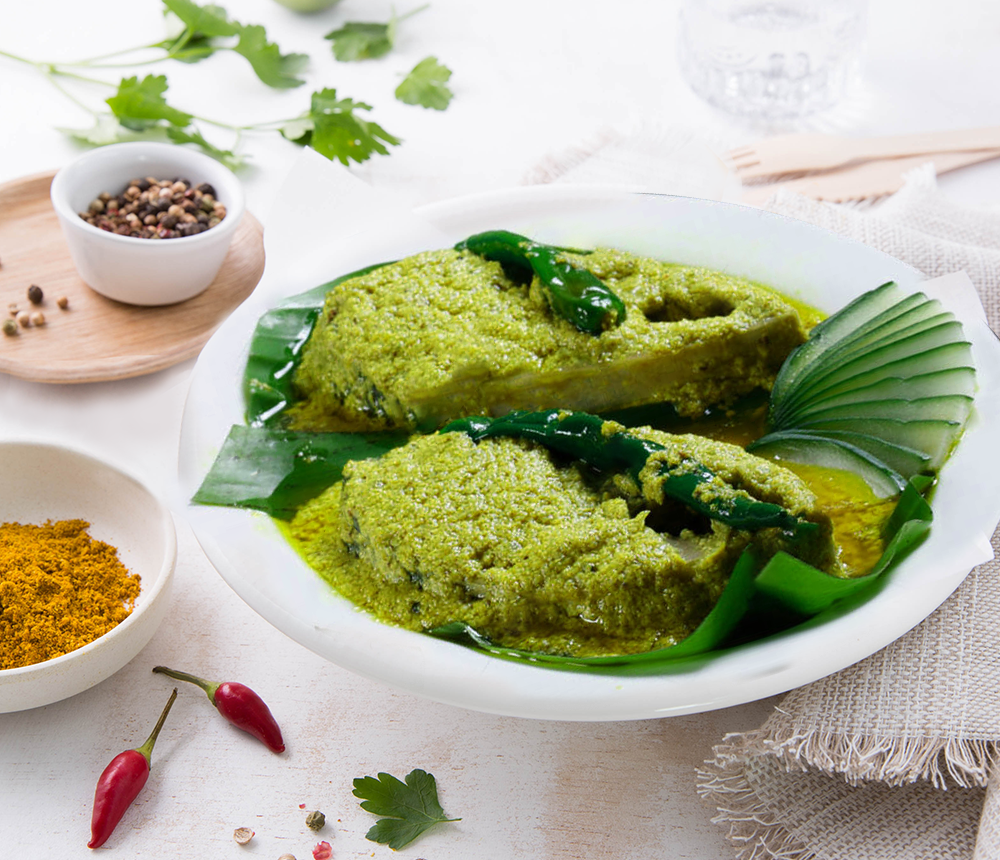 Quality Food Products - PARSI STYLE PATRA NI MACHCHI (FISH CURRY) 